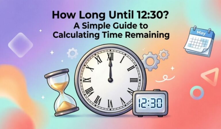 How Long Until 12:30? A Simple Guide to Calculating Time Remaining