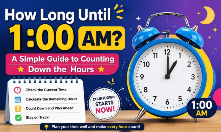 How Long Until 1:00 AM? A Simple Guide to Counting Down the Hours